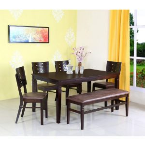 Home by Nilkamal Fern Six Seater Dining Table Set