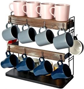 HANDCRAFTER Tea Cup Stand Mug Holder Organizer Iron Heavy Quality Coffee Cups