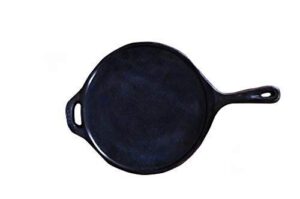 Rock Tawa Pre-Seasoned Cast Iron Dosa Tawa (12-inch)