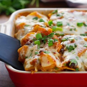 Black Bean Enchiladas and Butternut Squash