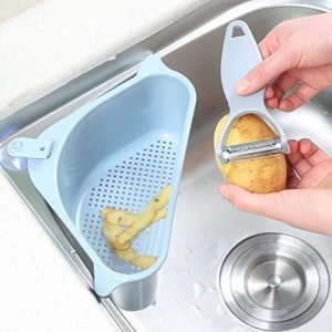 Drain Sucker Storage Basket Rack Sink Support Corner Hanging Shelf Sponge Holder