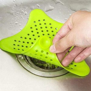 Silicone Star Shaped Hair Catcher for Bathroom Wash Basin Sink