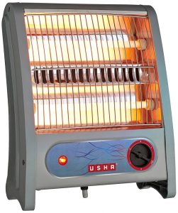 USHA (3002) 800-Watt Quartz Room Heater with Overheating Protection