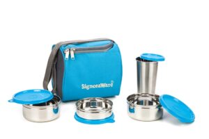 Signoraware Best Stainless Steel Lunch Box Blue