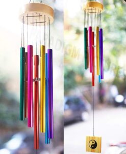 This colored metal chime