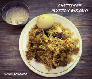 Chettinad Mutton Biryani