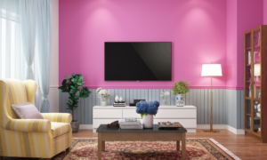 Fluorescent Pink Wall Paint