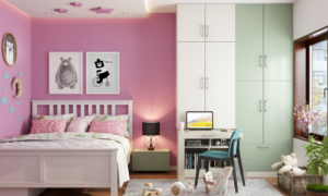 Mauve Pink For This Kids Bedroom