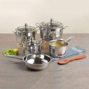 Vinod Stainless Steel Induction Friendly Tuscany Set