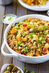 Cauliflower and Fried Quinoa Salad