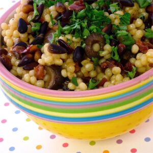 Couscous Olives and Sun-dried Tomatoes