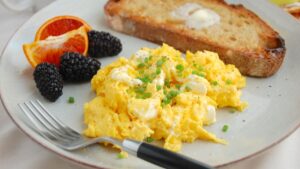 Eggs Cooked With Cream Cheese