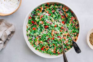 Green Pea Salad With Creamy Dressing