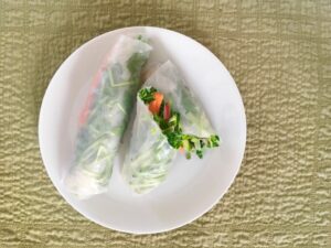 Hand-held Spring Salad Rolls