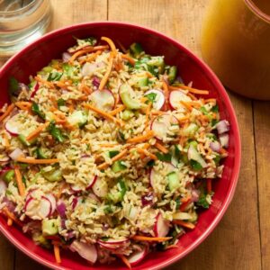 Rice Salad with Lemon Dressing