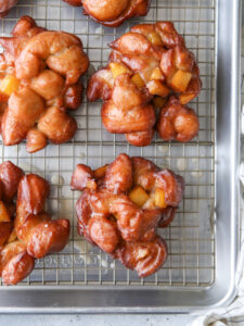 SOURDOUGH APPLE FRITTERS