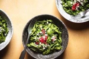 Shaved Asparagus and Arugula Salad With Cilantro Dressing