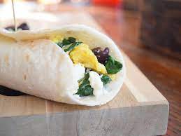 Spinach and Feta Breakfast Wrap