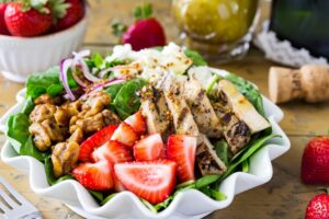 Strawberry Chicken Salad With Champagne Vinaigrette