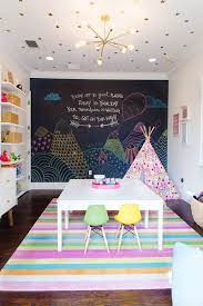 Wallpaper can include your child's favorite colors and shapes.