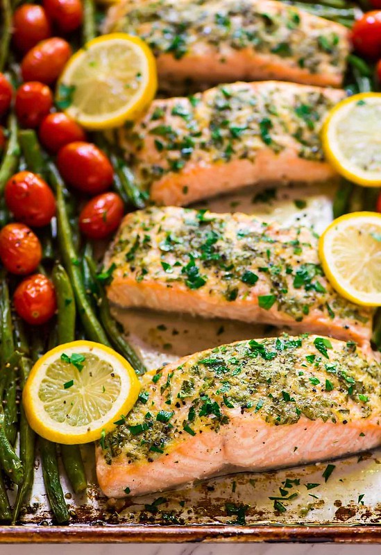 Recipe for Baked Lemon Garlic Salmon