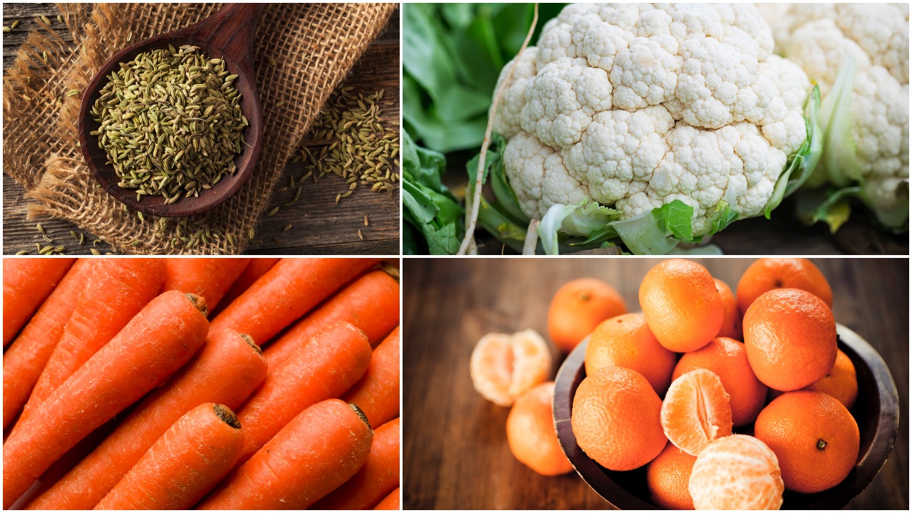 Top 10 fruits and vegetables in winter season